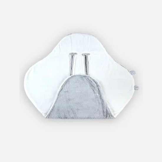 Couverture promenade en Groloudoux® Mix & Match   Gris clair        de               Noukies