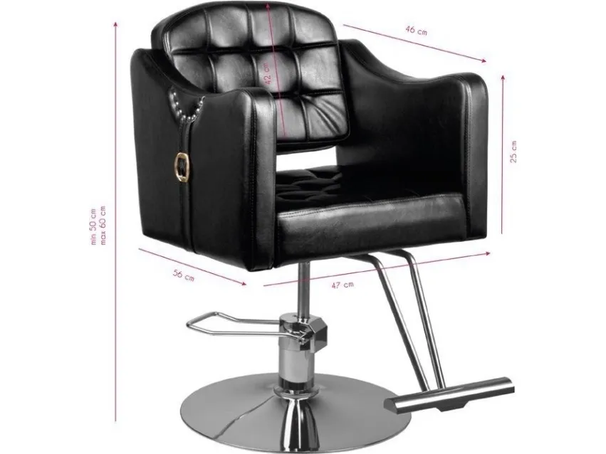 Activeshop Hair System frisørstol 0-90 sort