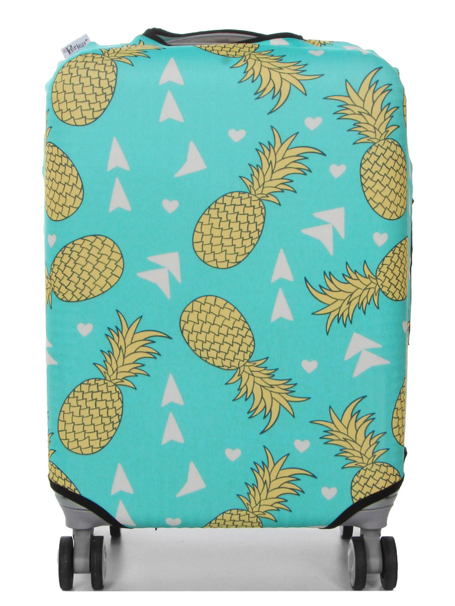 Housse de valise Periea Green with Yellow Pineapples S