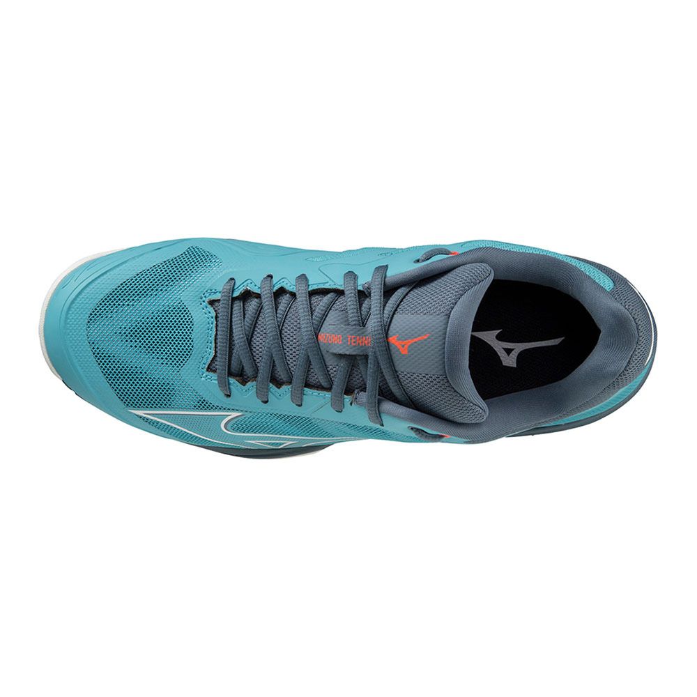 Mizuno WAVE EXCEED LIGHT - Chaussures tennis Homme maui blue/white/china blue