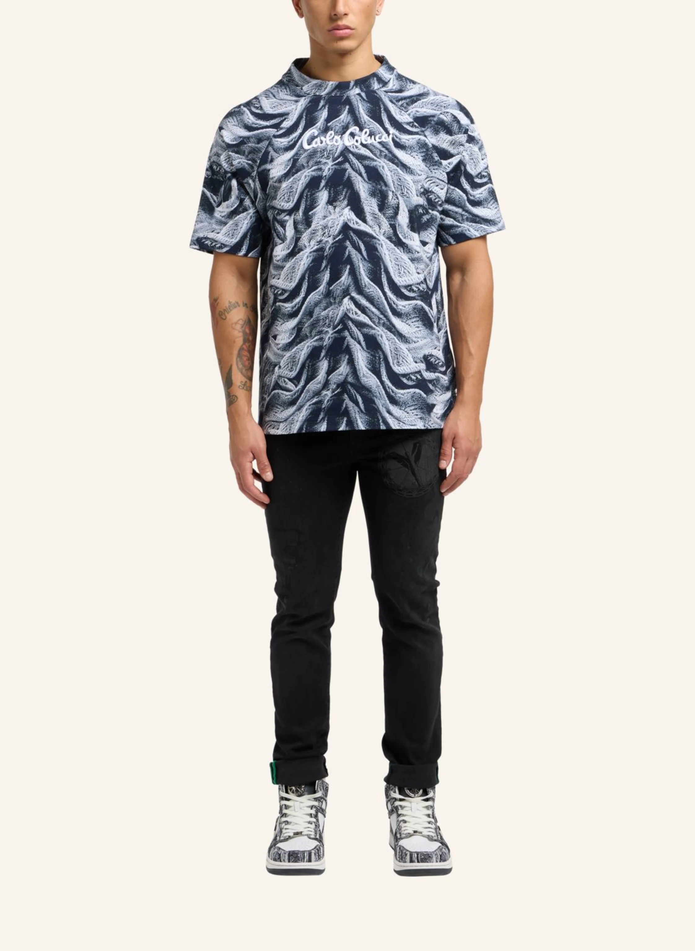 CARLO COLUCCI T-Shirt - Artificial Knit DORN