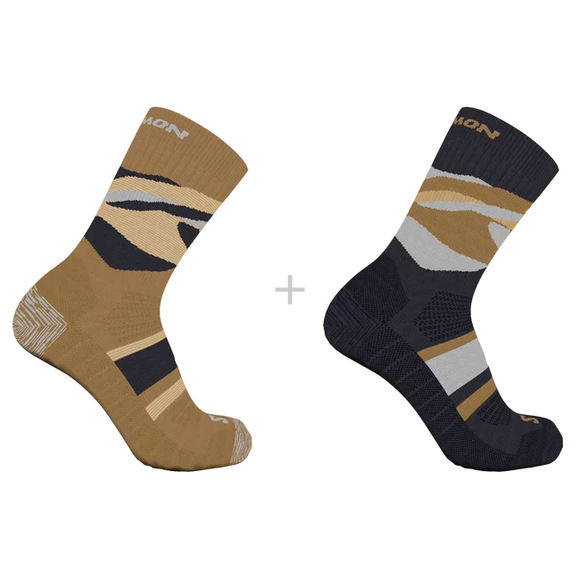 OUT ALPS CREW 2-PACK  Socken Unisex