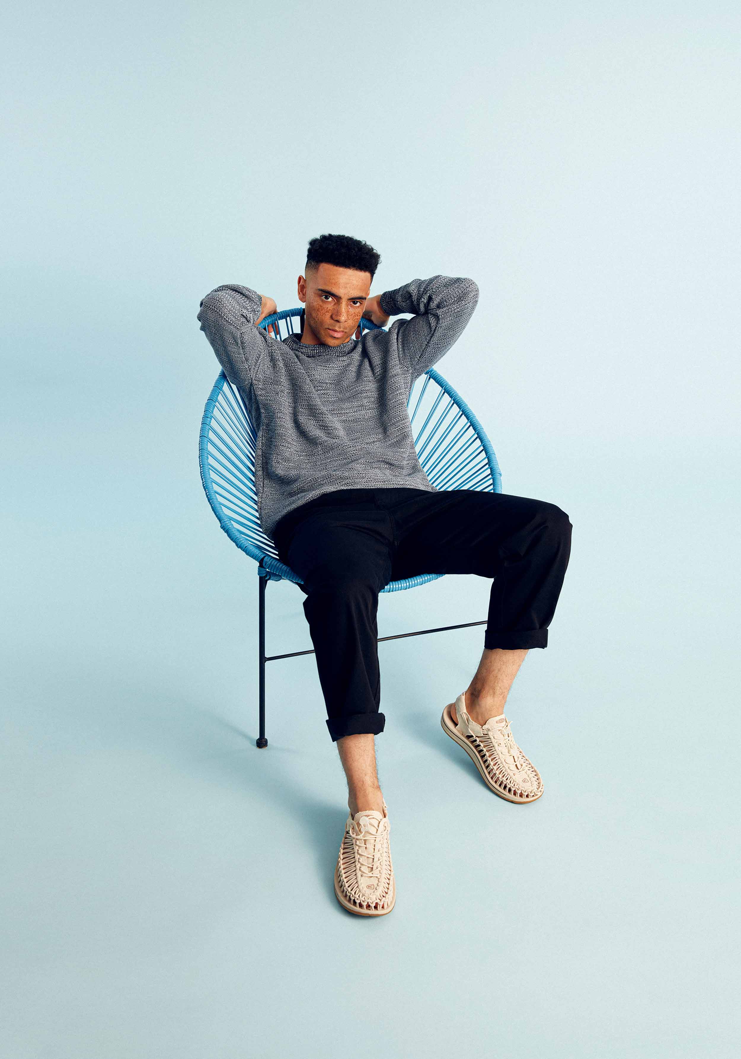 Givn Berlin Sweatshirt GBAiden Midnight Blue (Melange)