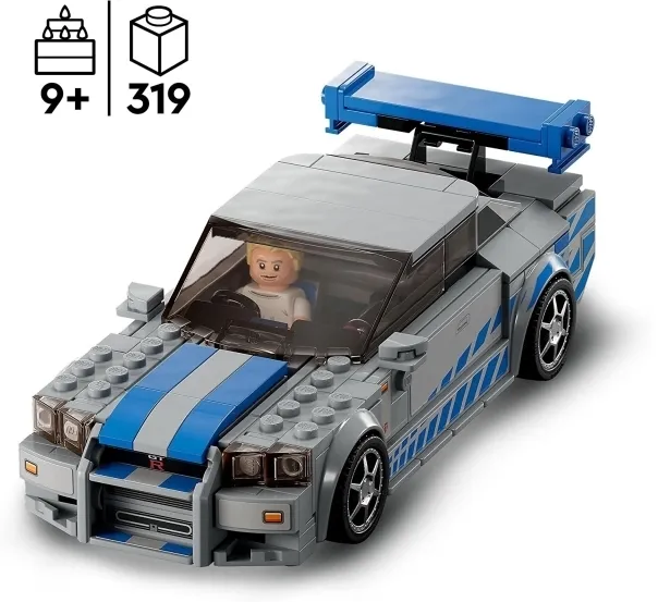 LEGO Speed Champions 76917 2 Fast 2 Furious Nissan Skyline GT-R (R34)