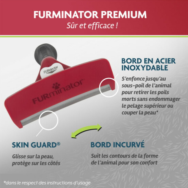 Brosse FURminator pour chien à poils courts