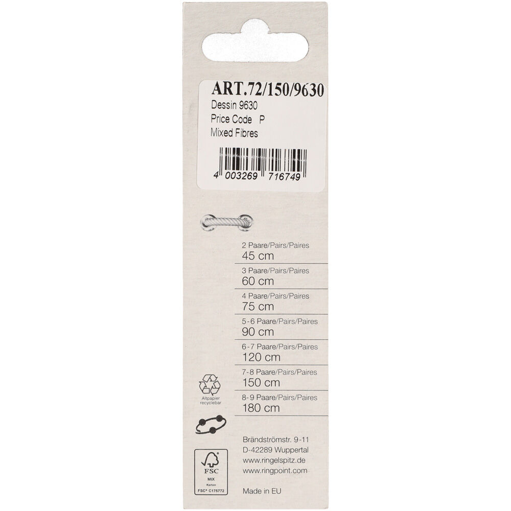 Ringpoint - Veters - 150 cm - Zwart/Bruin