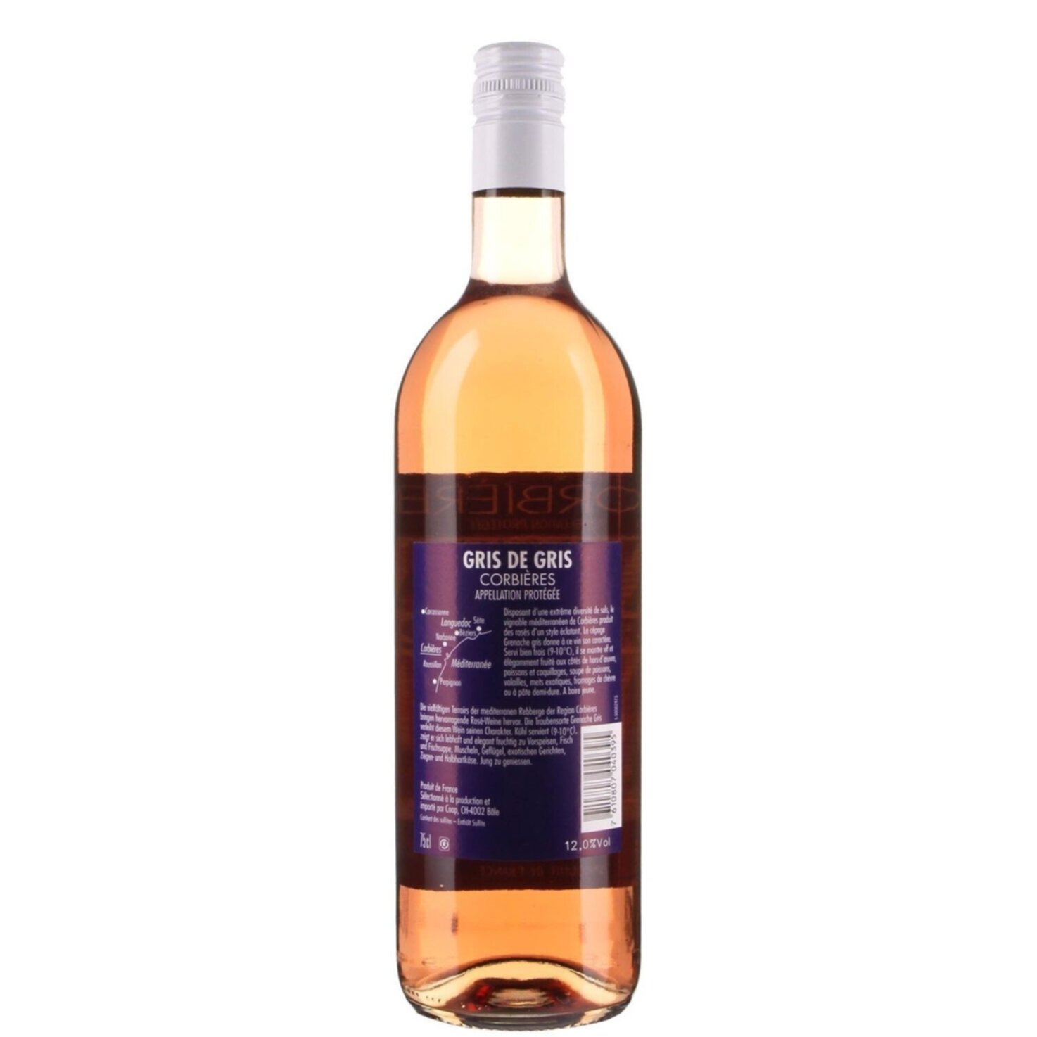 Corbières AOP Rosé Gris de Gris -75cl