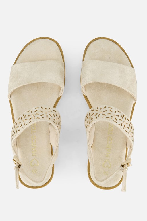 Marco Tozzi Sandalen beige Synthetisch