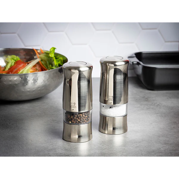 Coffret duo de moulins électriques inox Zeli Peugeot