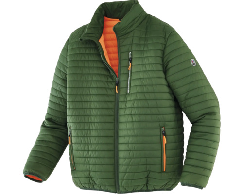 Terrax gewatteerde jas, bosgroen/oranje, maat XL