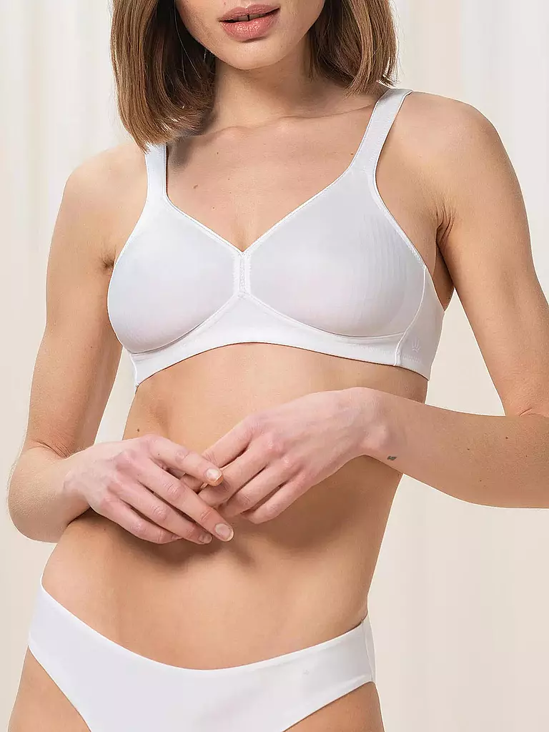 TRIUMPH BH ohne Bügel Soft & Cotton Weiss weiss