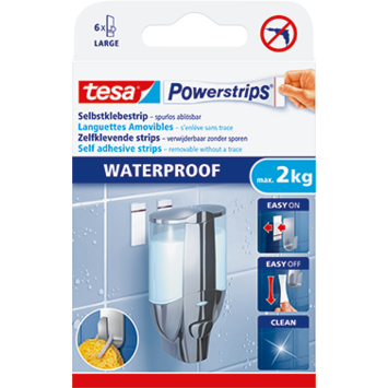 Tesa Powerstrips waterproof strips 6 stuks