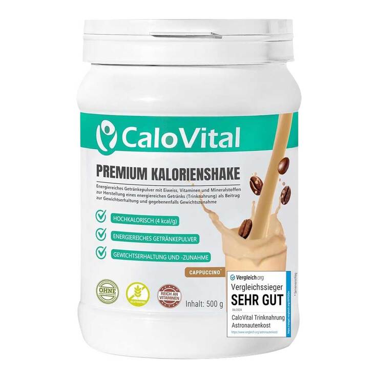 Calovital Premium Kalorienshake Cappucino Pulver, 500 g
