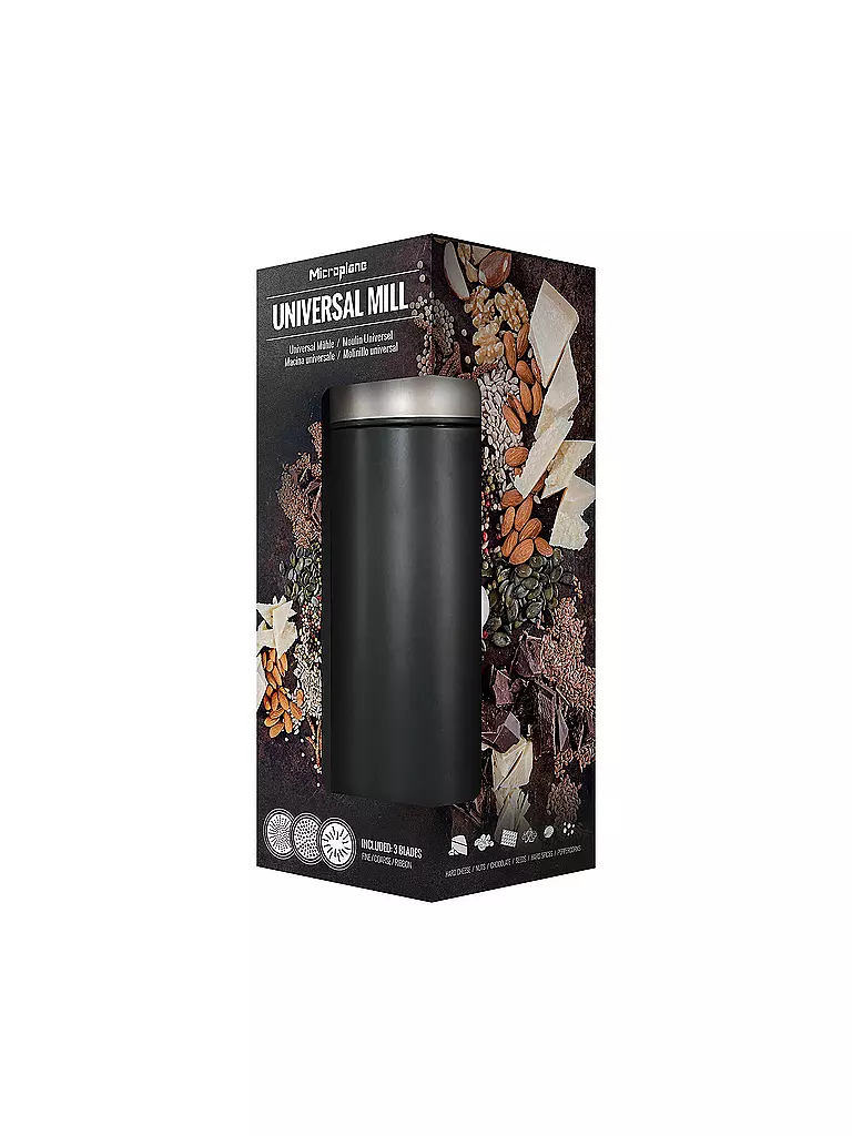 MICROPLANE Universal Mühle 18cm Schwarz schwarz