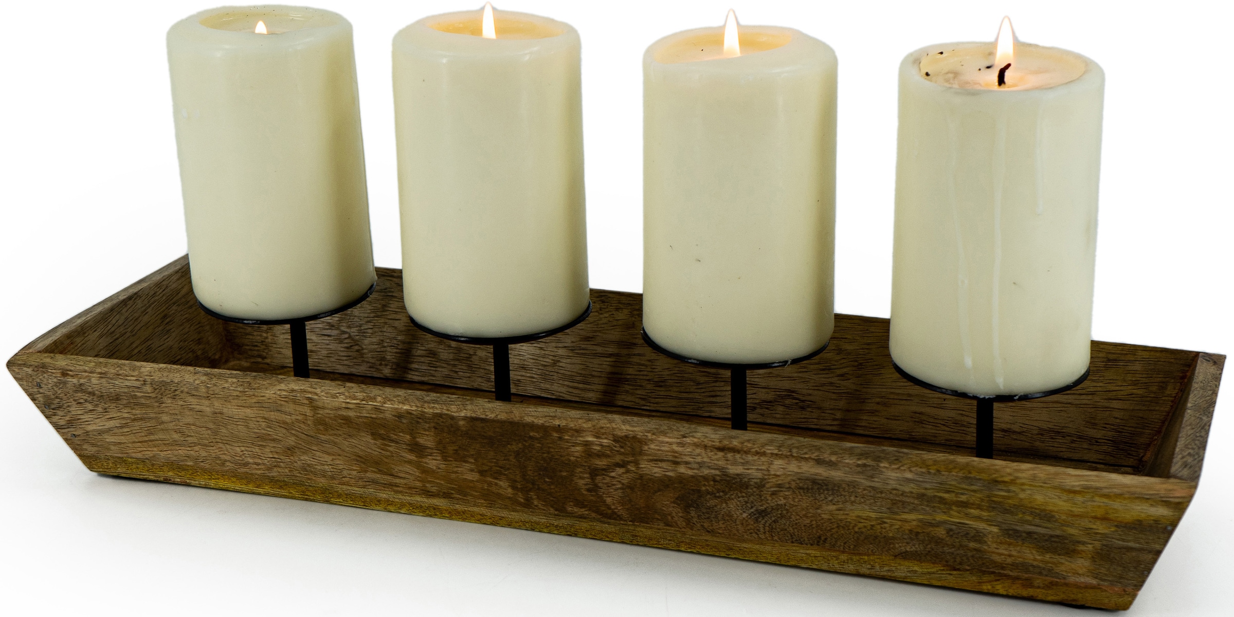 NOOR LIVING Kerzentablett »Weihnachtsdeko« individuell einsetzbar