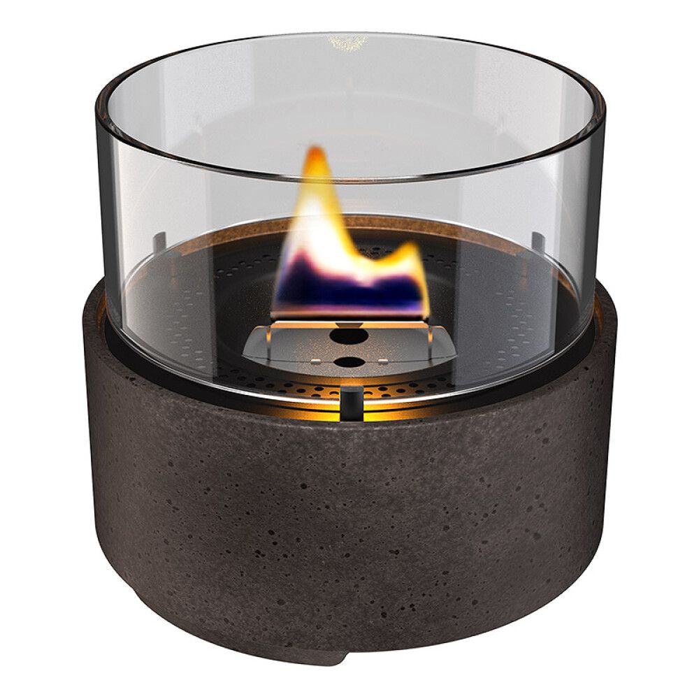 LYKT TENDERFLAME CAFÉ LAVA EARTH 14X13,5CM MØRK GRÅ