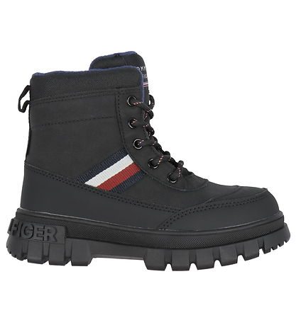Tommy Hilfiger VinterStøvler - Stripes Fur - Sort