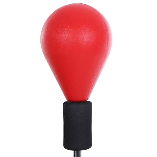 Bokseball med stativ, 136-154 cm høydejusterbar boksesekk, stående bokseball med boksehansker, for tenåringer og voksne, for utstyr, stressavlastning,