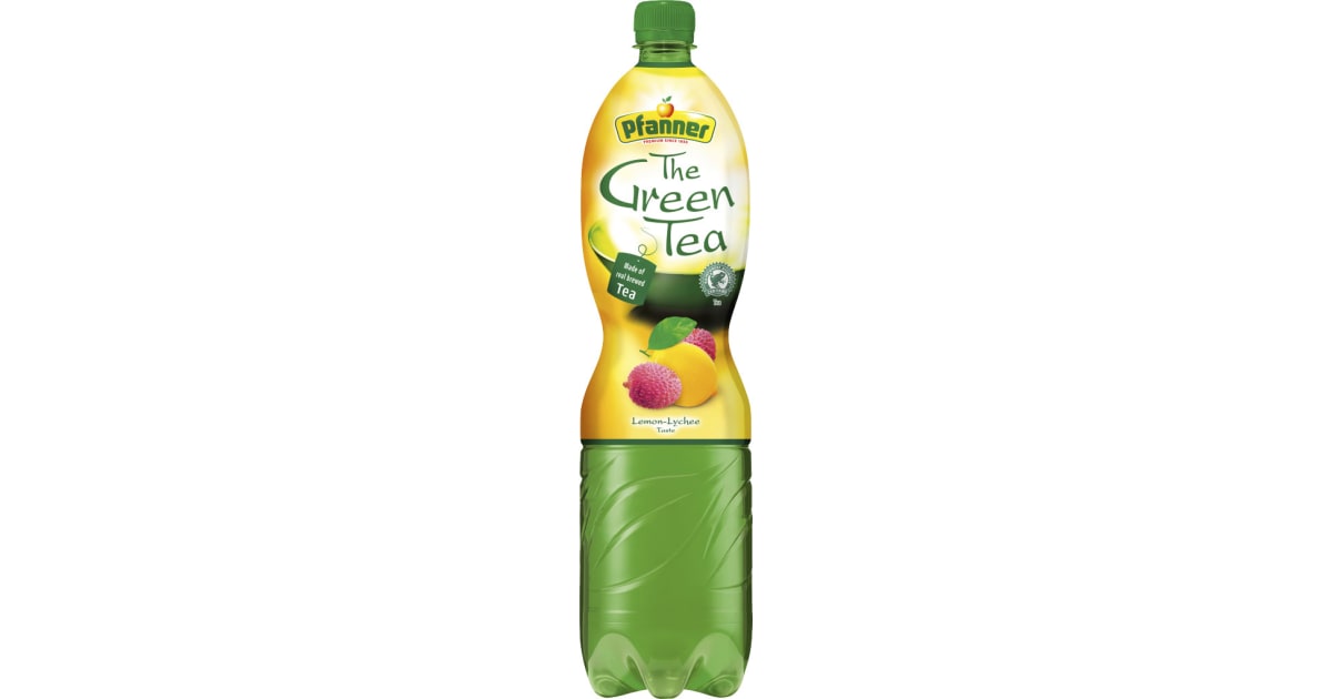 Pfanner Grüner Tee Zitrone-Lychee 1,5 Liter (Einweg)