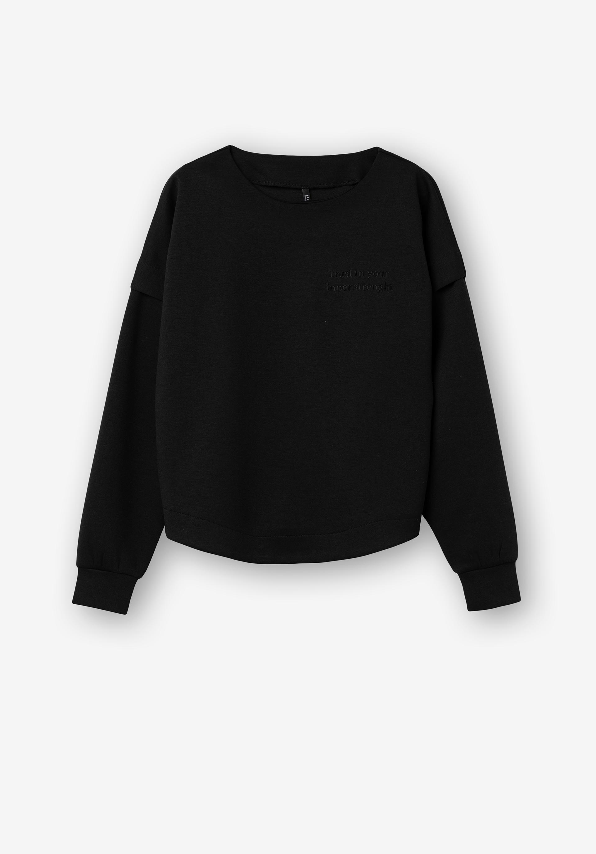 Sweatshirt com Mensagem Bordada