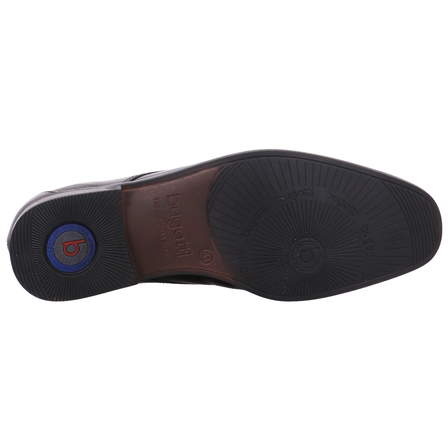 BUGATTI SHOES Halbschuh-City Schwarz Leder
