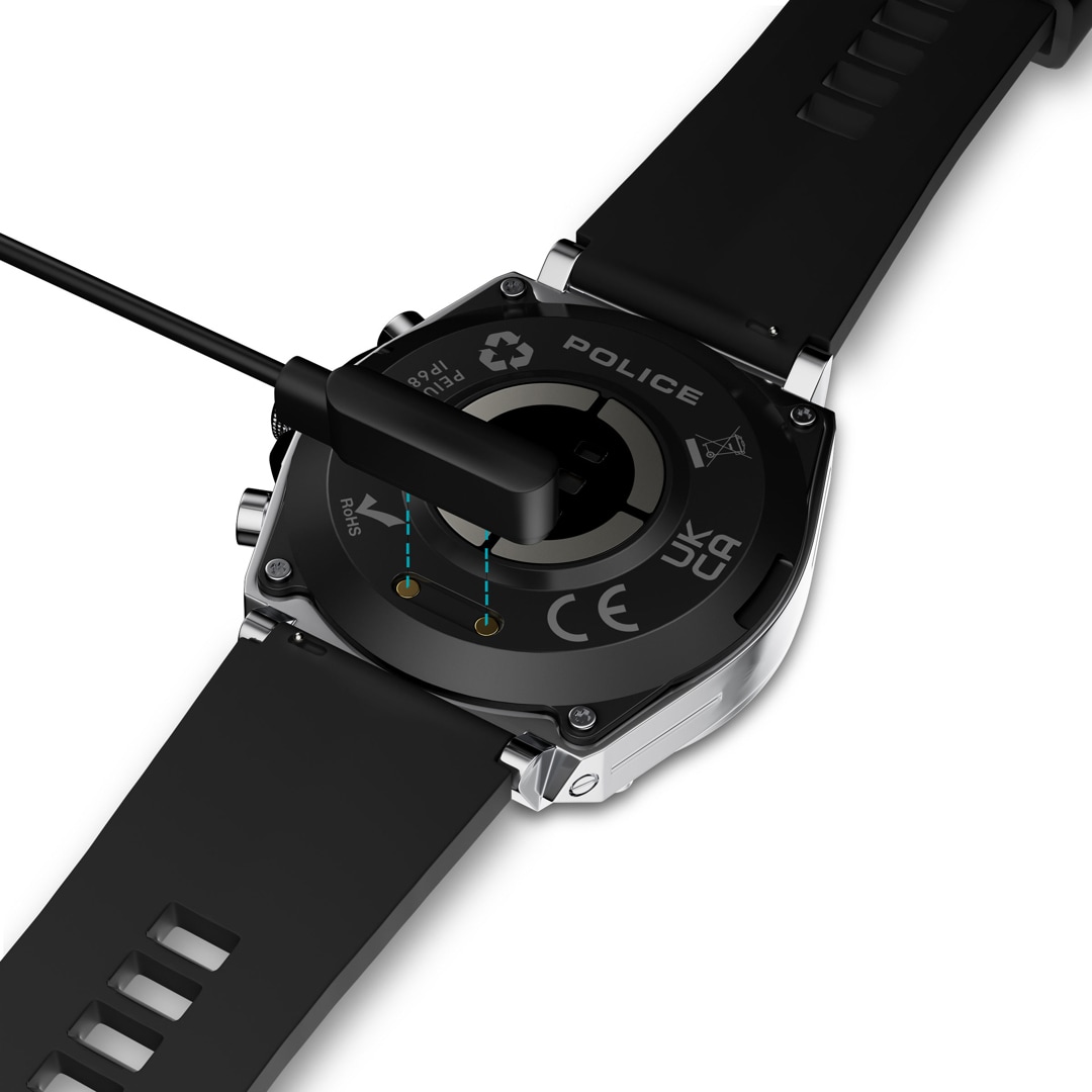 Police Freedom Of Time MyAvatar Smartwatch Silbrig / Schwarz