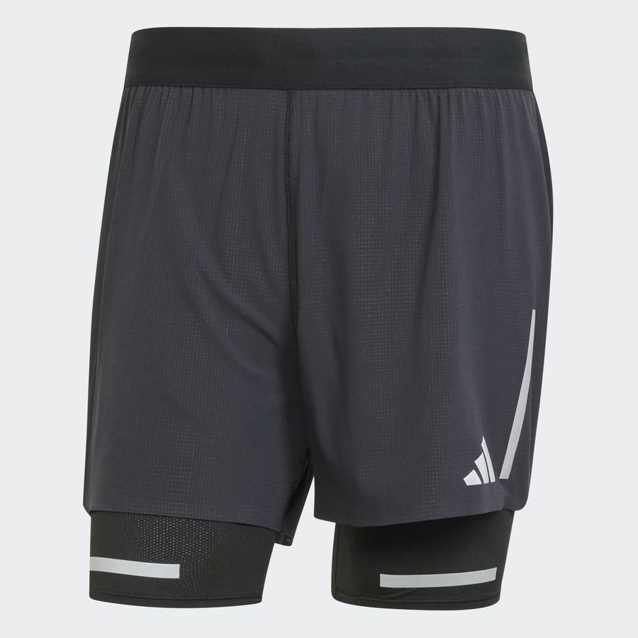 Adidas Short de running réfléchissant 2 en 1 Ultimate