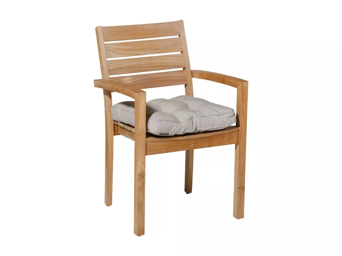 Coussin de siège matelas Panama 47x47 cm Beige clair
