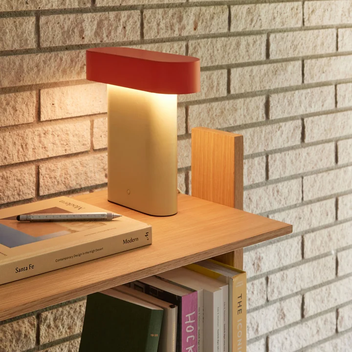 Hübsch Interior - Sleek LED Tischleuchte, grün / rot