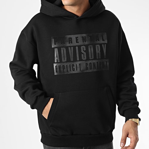 Sweat Capuche Oversize Carbon Logo Noir
