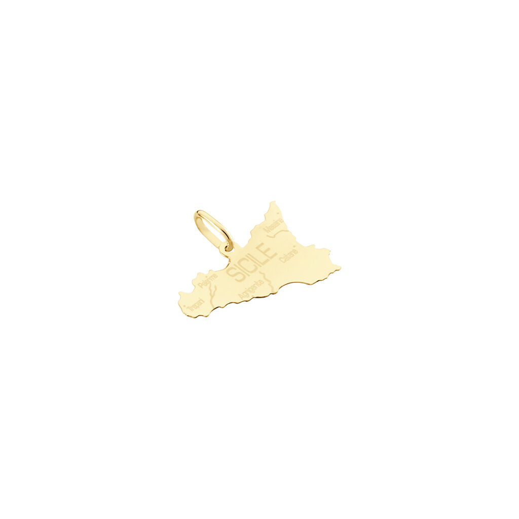 Pendentif Gaietana Sicile Or Jaune