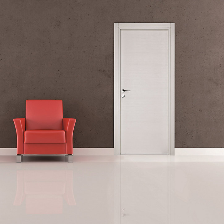 Bloc-porte Summa blanchi H.204 x l.83 cm, poussant droit