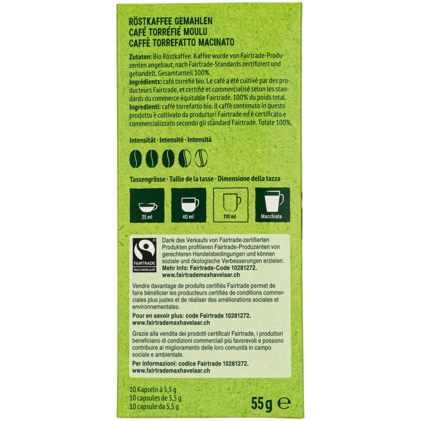 Bio 365 Havelaar Espresso 10 Kapseln