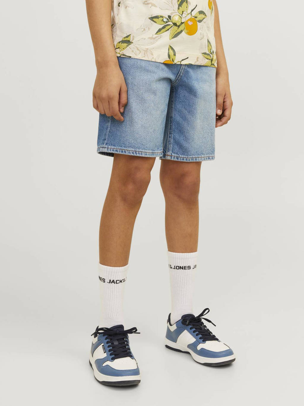 JACK & JONES denim short JJICHRIS JJORIGINAL blue denim