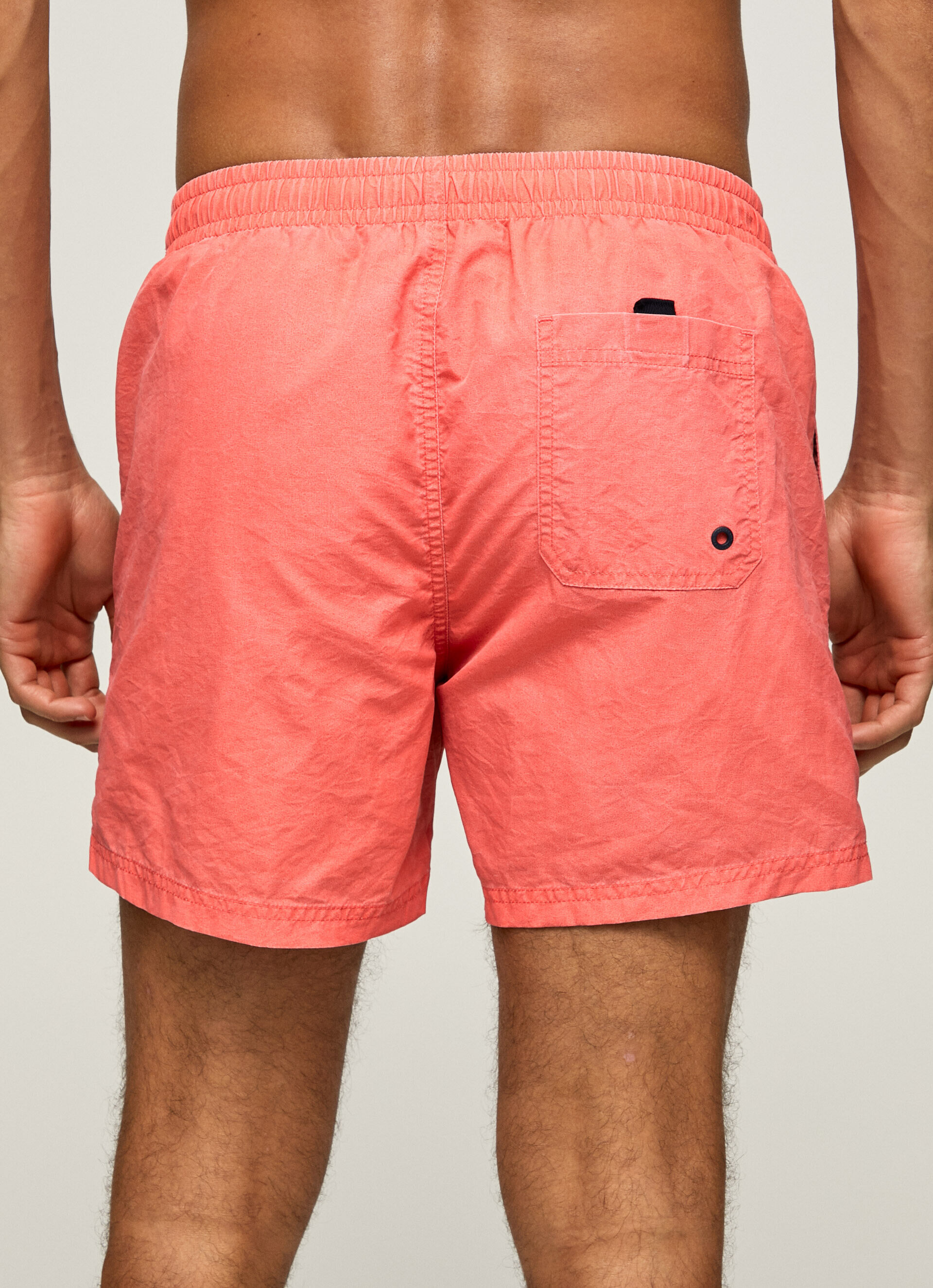 Maiô Fletcher Plain Bermuda - rosa coral