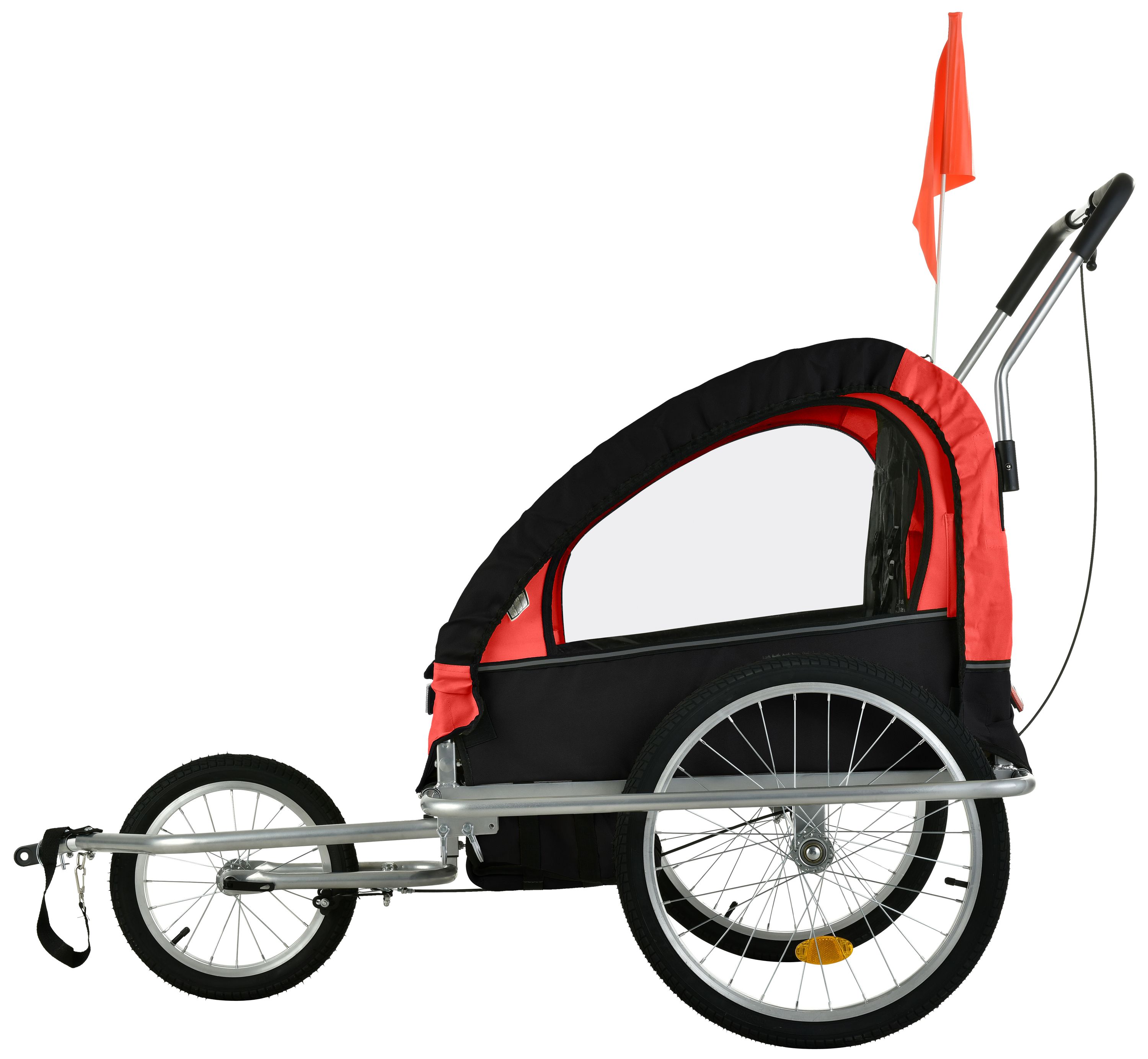 Veloanhänger Jogger 2-in-1 rot