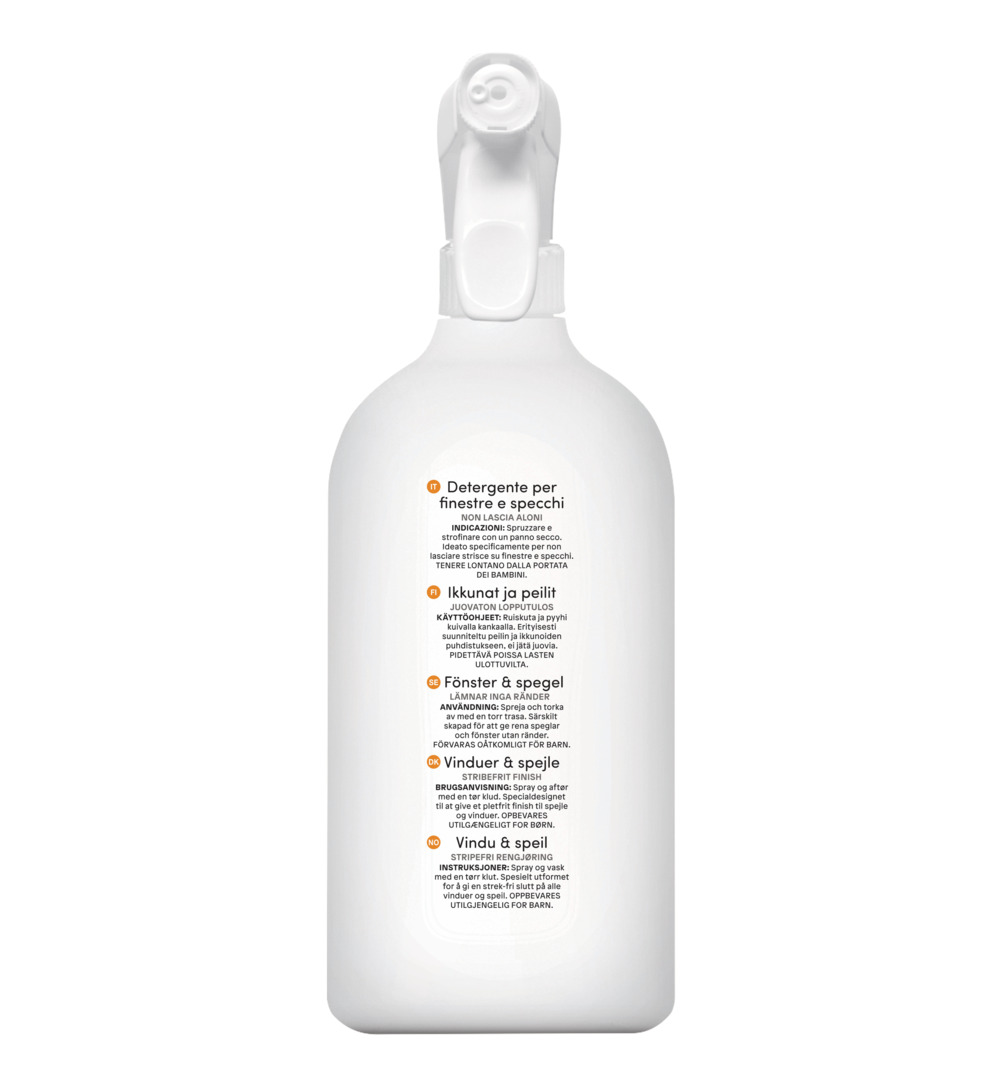 Attitude Nature+ Raam- En Spiegelreiniger Spray (800 ml)