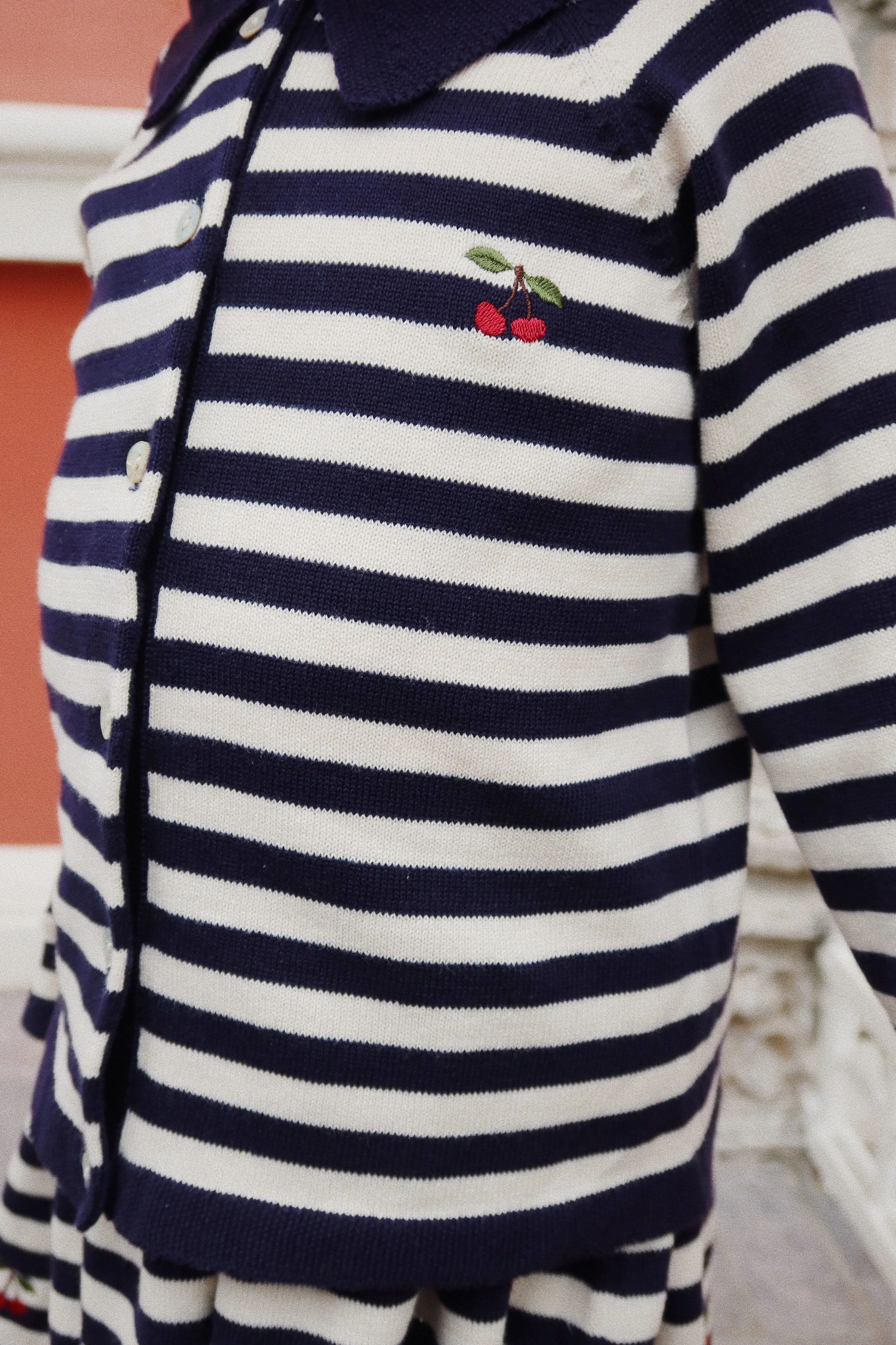 venton cardigan - NAVY STRIPE - 3M