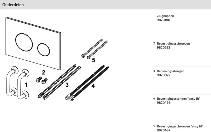 TECE - Loop - Drukplaat - Zwart - Toetsen Wit