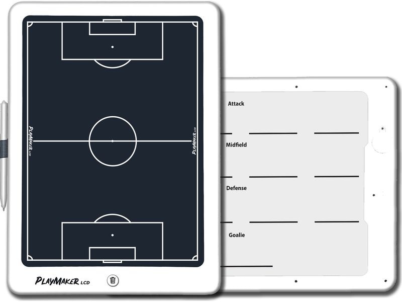 Playmaker LCD Taktiktafel Fussball Weiss Batteriebetriebene LCD Taktiktafel