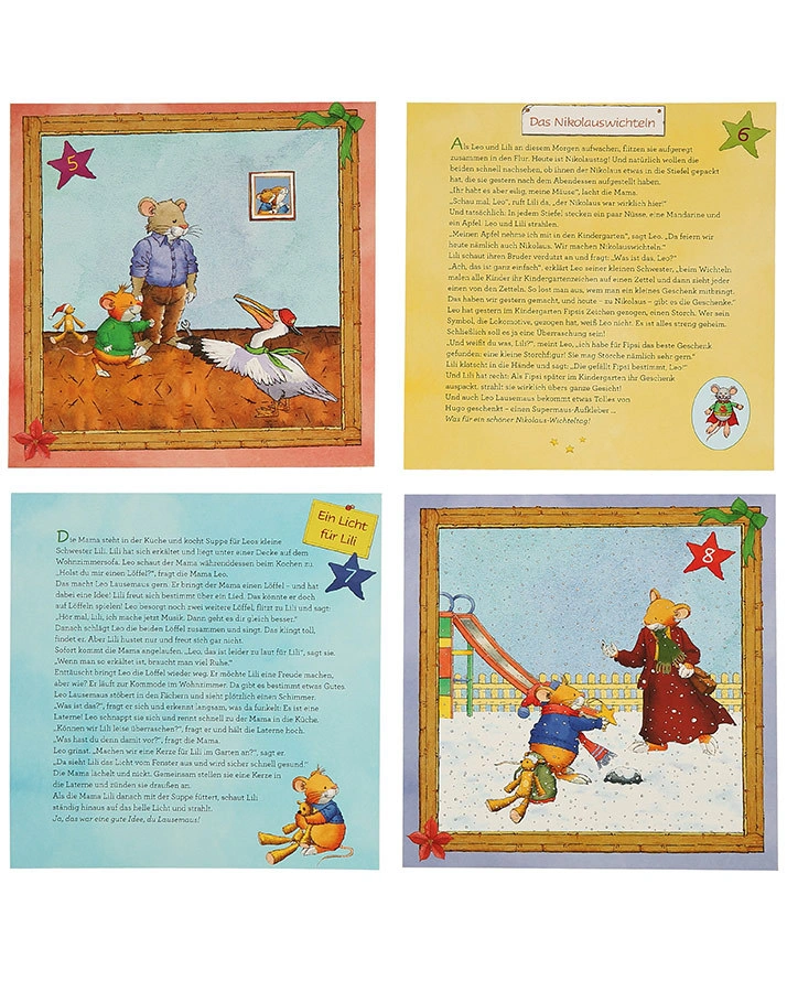 Adventskalender / Leo Lausemaus wartet auf den Weihnachtsmann