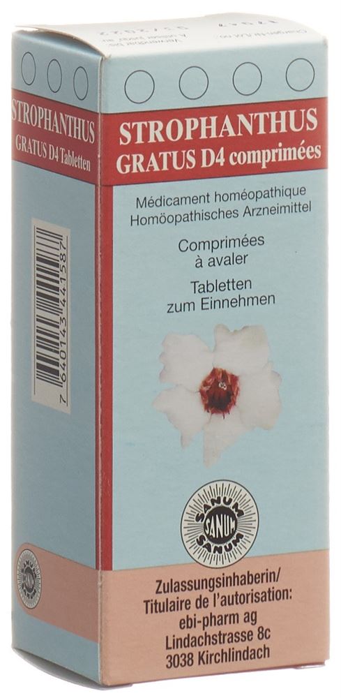 STROPHANTUS GRATUS Tabl 4 D 80 Stk<br>80 Stück, Tablette