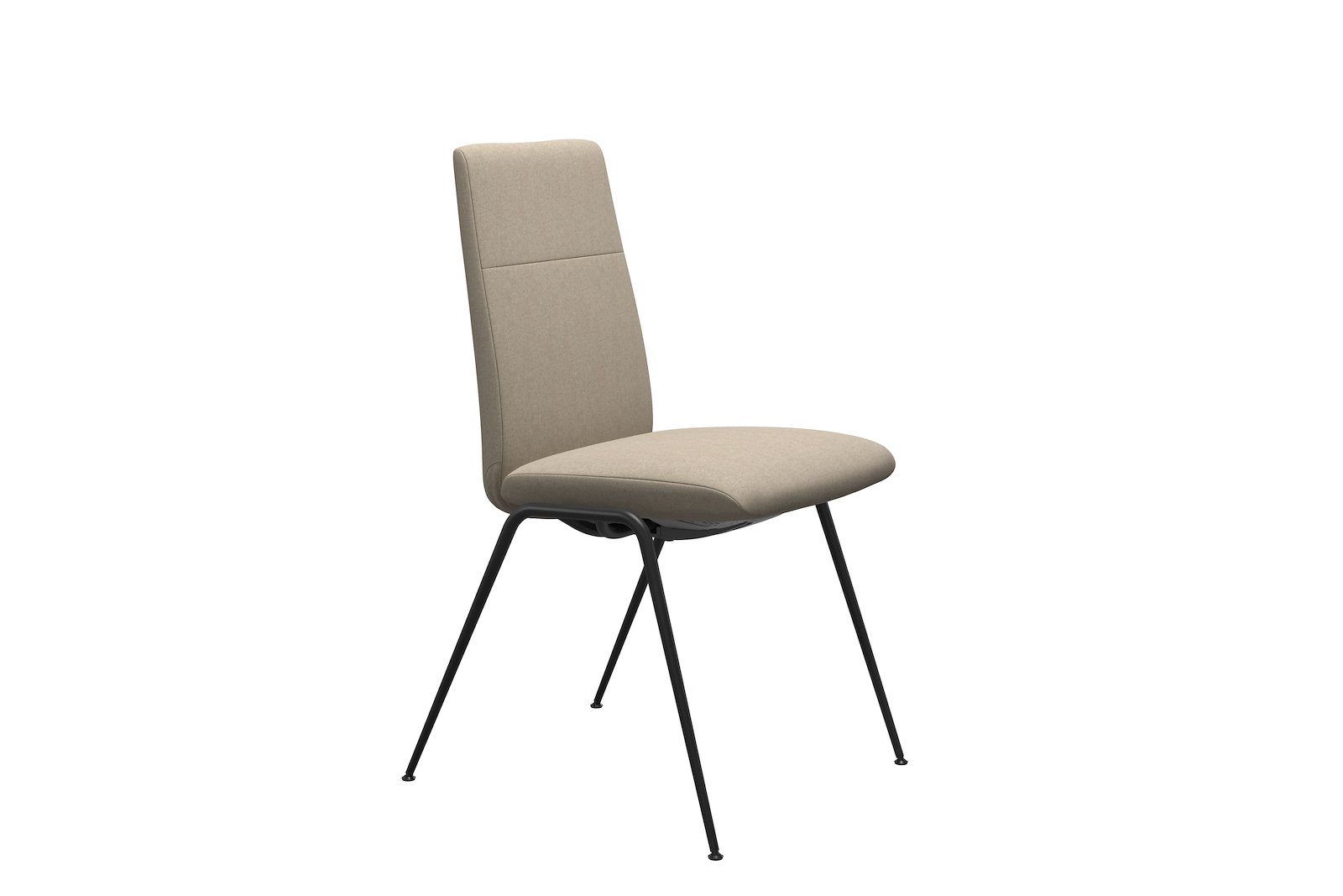 Chilli spisestol Tekstil Calido - Light Beige - Sort