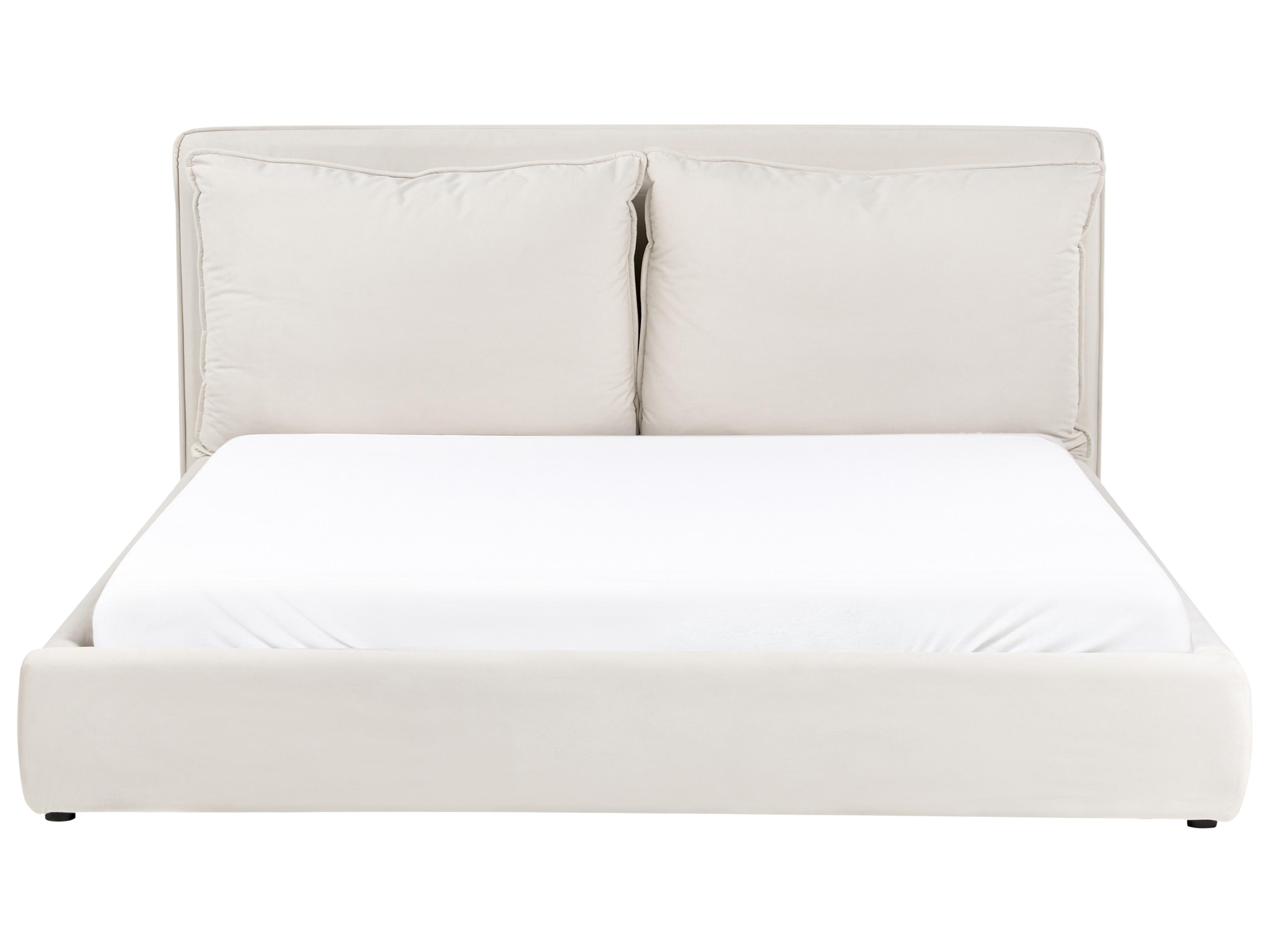 Bed Stof BAJONNA 180 x 200 cm Lichtbeige