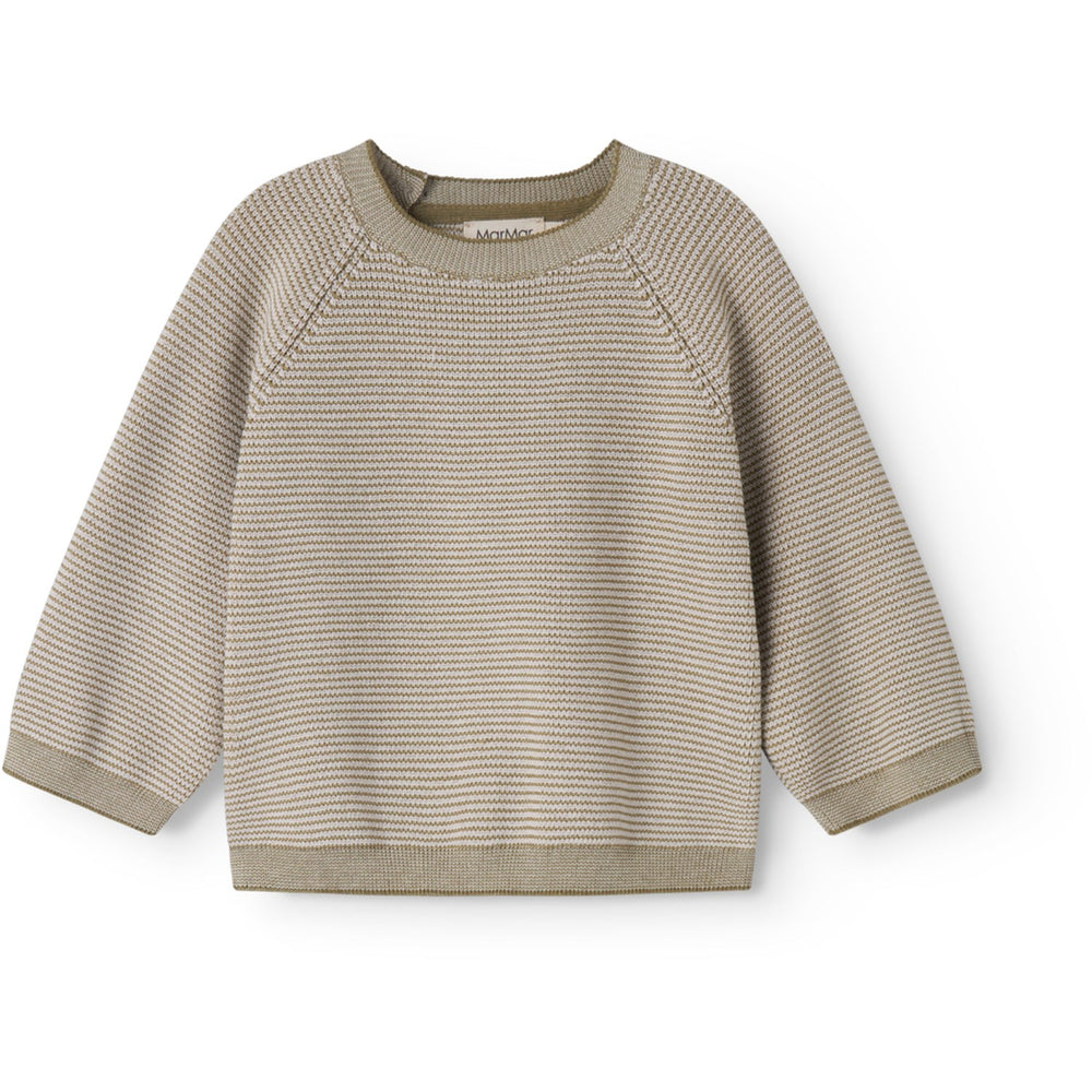 Køb MarMar Cotton Stripe Knit Vanilla Stripe Torin B Knitwear