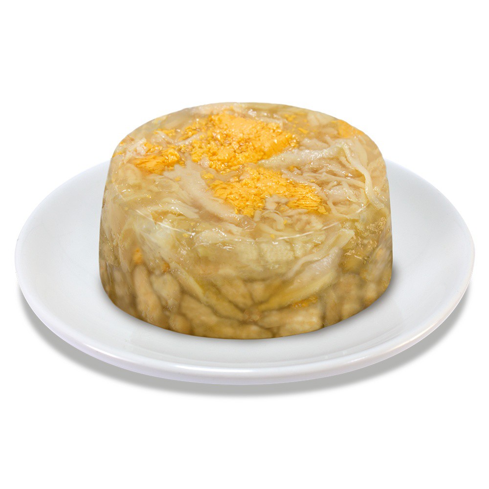 Ração úmida Arquivet para gatos, sabor peito de frango e arroz com queijo.
