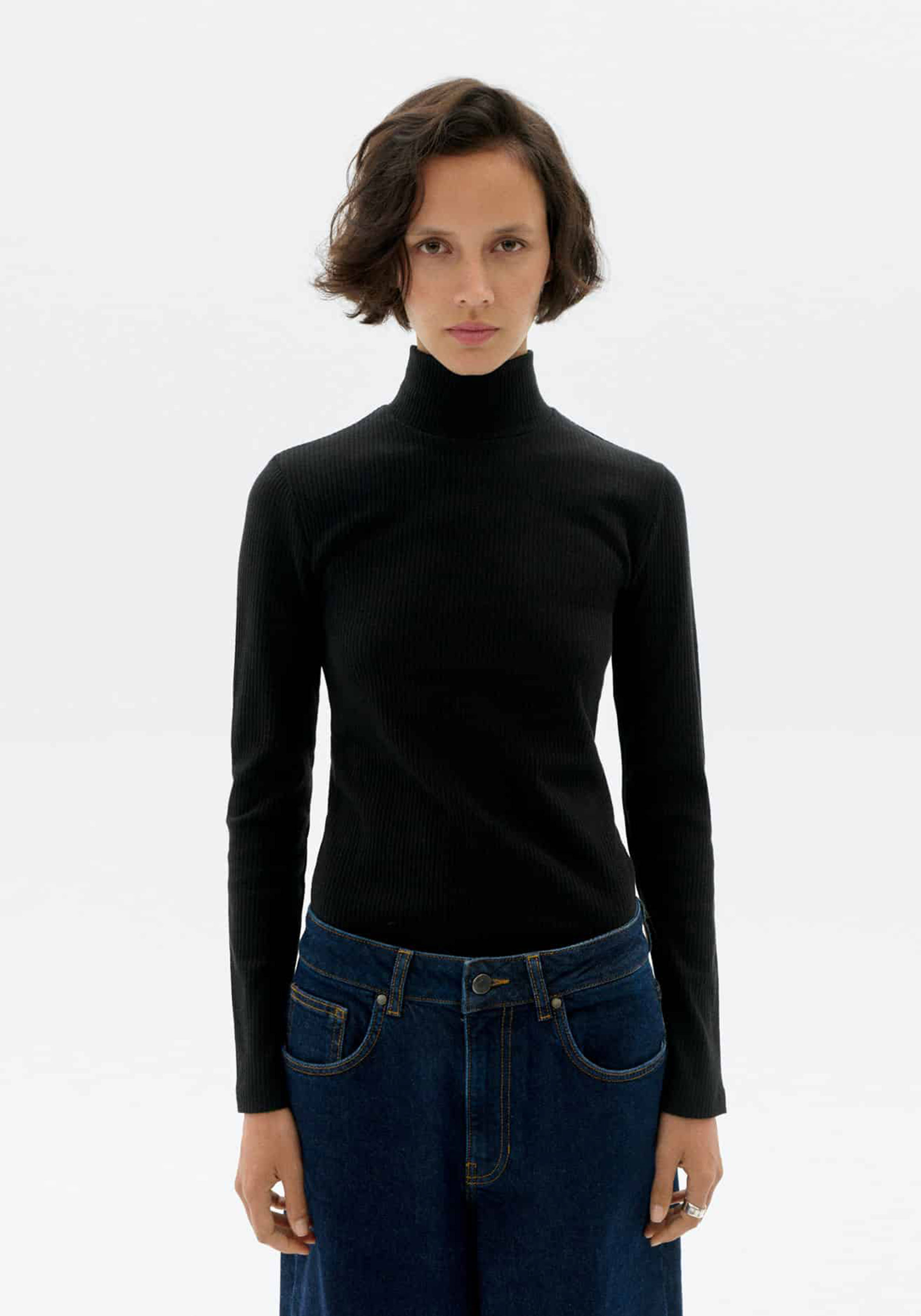 Thinking Mu Longsleeve Hemp Aine Black