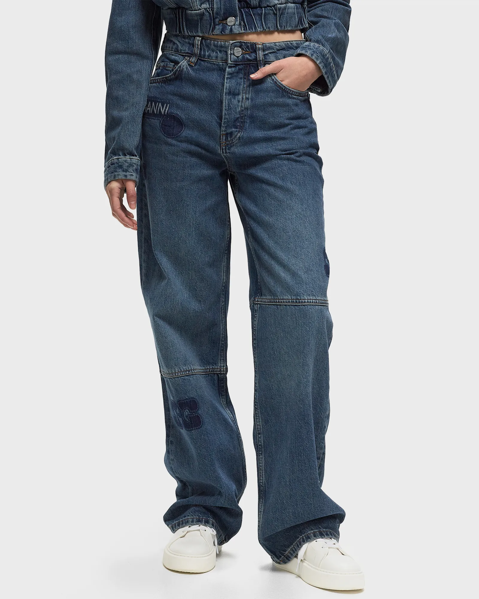 Ganni Patch Denim Izey