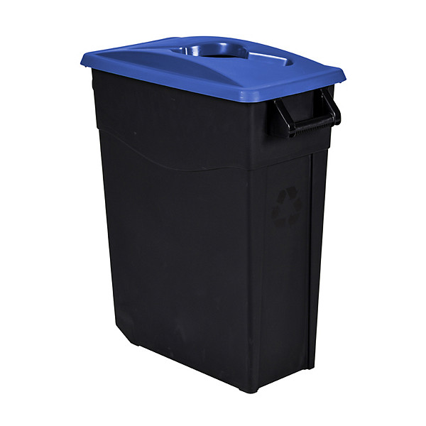 ROSSIGNOL Poubelle de tri mobile - 65 L - movatri  - noir / bleu