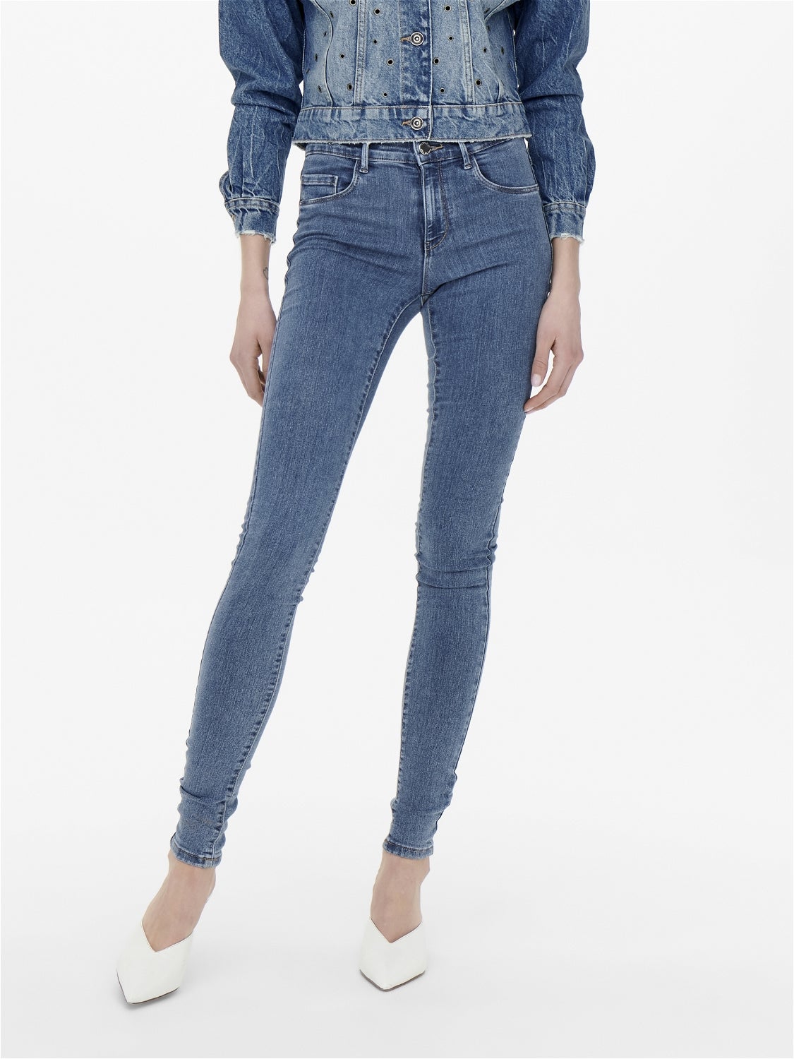 ONLRAIN Mittlere Taille Skinny Fit Jeans Medium Blue Denim